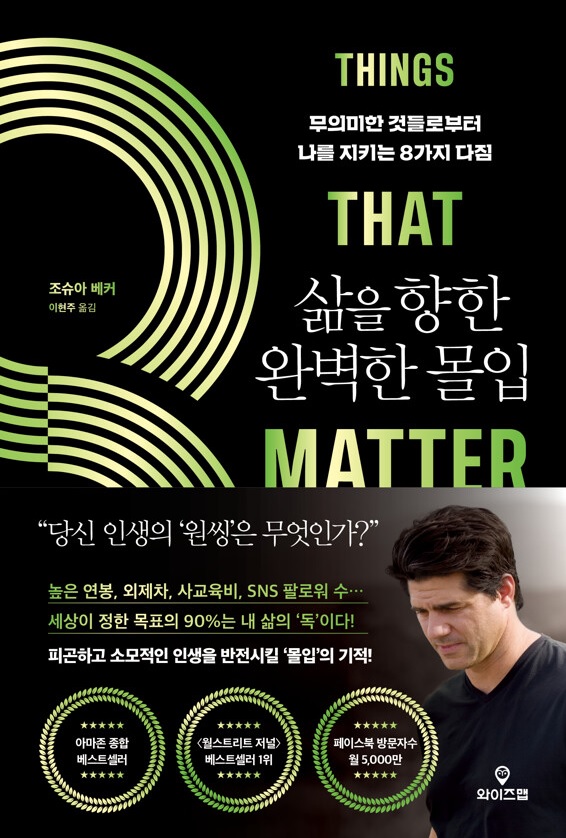 삶을 향한 완벽한 몰입 : 무의미한 것들로부터 나를 지키는 8가지 다짐